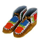 Cree Indian Beaded Moccasins - 1 of 3