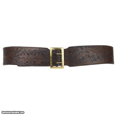 Vintage Ammo Belt with Oak Leaves and Acorns