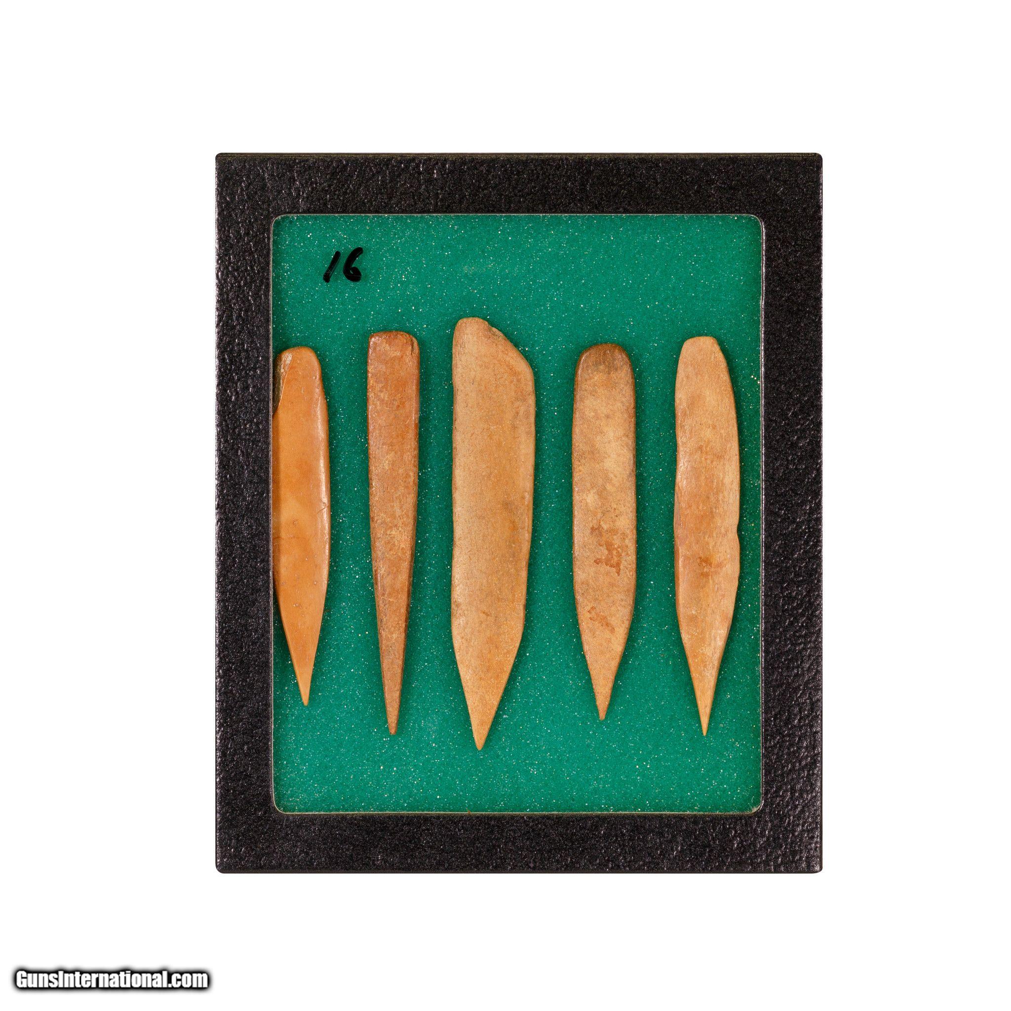 Prehistoric Splinter Bone Awls Set of 5