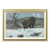 Grizzly after Trout by Charles Damrow - 3 of 4