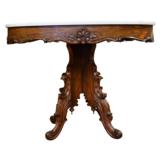 Victorian Walnut Parlor Table - 2 of 5