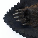 North idaho black bear rug with backing - 6 of 7