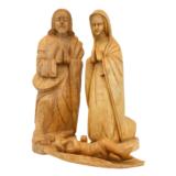 Hand Carved Hardwood Nativity - 1 of 5