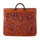 Heavily Tooled Bohlin Leather and Silver Briefcase - 2 of 3