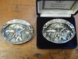 American Sportsman Commemorative 1981 Pewter belt buckle Limited Edition - 1 of 4