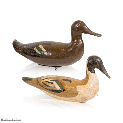 Pair of Pintail Decoys