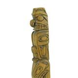 Musqueam band Northwest Coast Carved Cedar Totem - 1 of 7