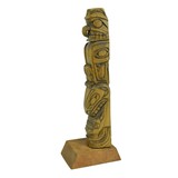 Musqueam band Northwest Coast Carved Cedar Totem - 3 of 7
