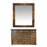 Chip Carved CHest and Mirror - 1 of 6