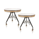 Wagon Wheel Side Tables - 1 of 2