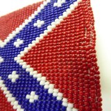 First Nations Beaded Confederate Belt Buckle - 5 of 6