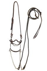 Leather Braided Headstall with Crockett Bit - 1 of 4