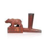 Sioux Bear Effigy T Pipe - 1 of 5