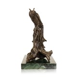 "Wise Old Bird" Bronze by Alicia C. Campbell - 1 of 7