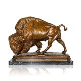 Charging Buffalo by A.P. Proctor Bronze - 1 of 6