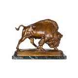 Charging Buffalo by A.P. Proctor Bronze - 2 of 6