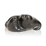 Soapstone Carving of a Cow Walrus and Calf - 2 of 3