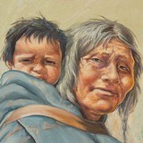 Native Woman with Baby by Elizabeth Lochrie - 3 of 4