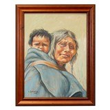 Native Woman with Baby by Elizabeth Lochrie - 2 of 4