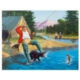 Humorous Fishing Series by Robert Berran - 1 of 5
