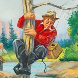 Humorous Fishing Series by Robert Berran and Hy Hintermeister - 3 of 6