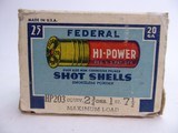 Federal Cartridge Corp Hi-Power 20 gauge Shot Shells Empty box - 5 of 5