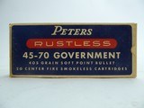 Peter’s Rustless 45-70 Government Center Fire Cartridges Empty Box - 1 of 4