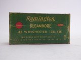 Remington Kleanbore 38 Winchester (38-40) 180 Grain Empty Reproduction Box - 1 of 5