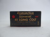 Remington Kleanbore 41 Long Colt 195 Grain Lead Empty Reproduction Box - 1 of 5