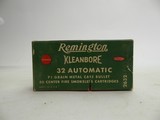 Remington Kleanbore 32 Automatic 71 grain metal case Empty Box - 1 of 4