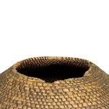Lidded Rye Straw Basket - 3 of 5