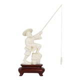 Chinese Fisherman Ivory Carving - 1 of 2