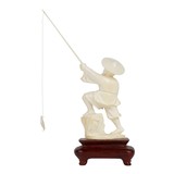Chinese Fisherman Ivory Carving - 2 of 2