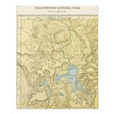 Yellowstone National Park Wyoming Atlas Map 1902 - 2 of 3