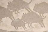 Running Buffalo Hand Cast Paper Wall Art by West Design - 2 of 2