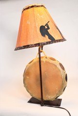 Painted Drum Lamp by Taos Drums - 3 of 5