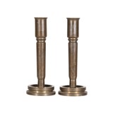 Matched Pair Trench Art Candle Holders - 1 of 5