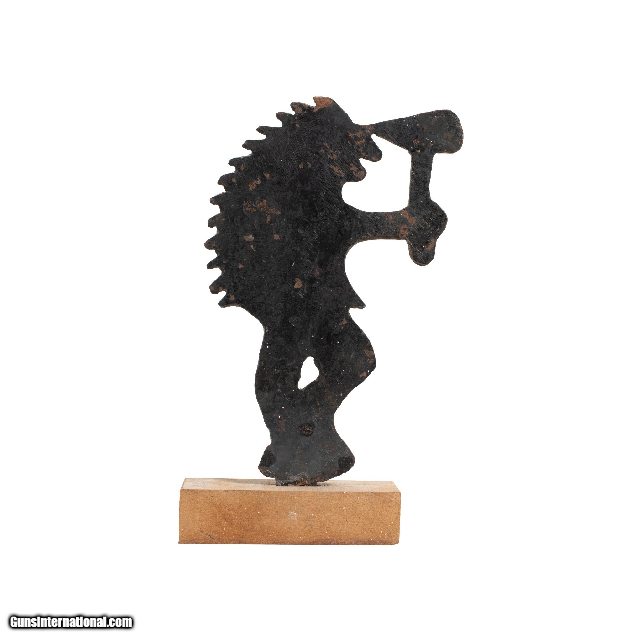 Cast Iron Native American Shooting Target