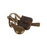 19th Century Pouch with Powder Horn - 4 of 6