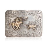 Silver Overlaid Rodeo Cowboy Buckle - 1 of 4