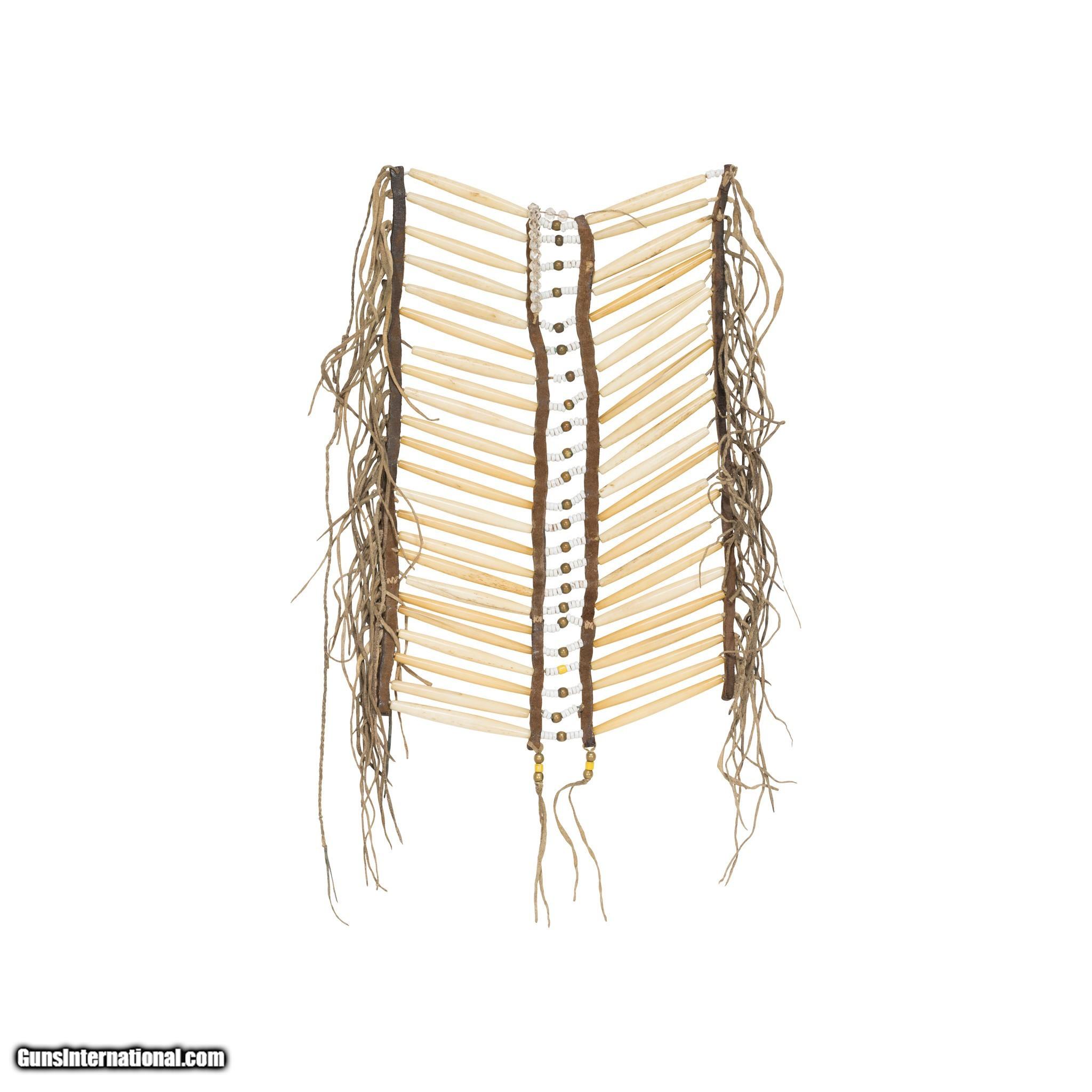 Native American Nez Perce Bone Tube Breastplate