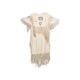 Native American Plateau Ladies Doe Hide Dress - 1 of 5