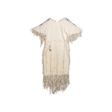 Native American Plateau Ladies Doe Hide Dress - 3 of 5