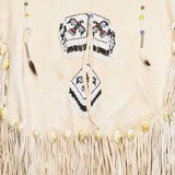 Native American Plateau Ladies Doe Hide Dress - 4 of 5