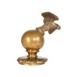 Brass Eagle on Globe Hood Ornament - 3 of 5