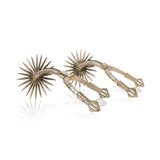 South American Large Rowel Spiked Spurs - 1 of 5