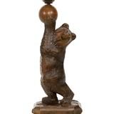 Black Forest Carved Circus Bear Table Lamp - 4 of 5