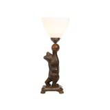 Black Forest Carved Circus Bear Table Lamp - 3 of 5