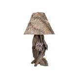 Carved Raccoon Table Lamp - 1 of 5