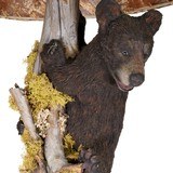 Carved Bear Cub Driftwood Floor Lamp - 5 of 7